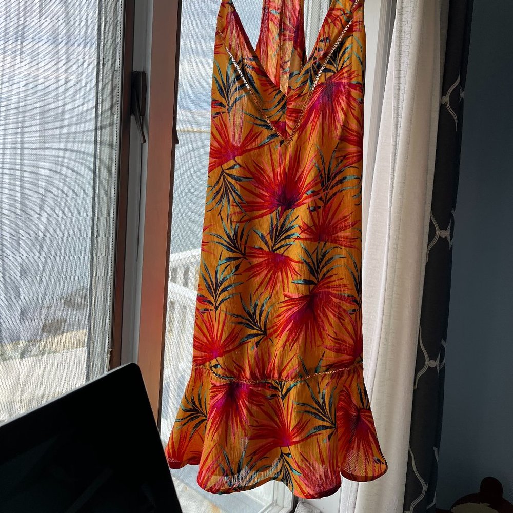 two piece bathing suit with matching sundress